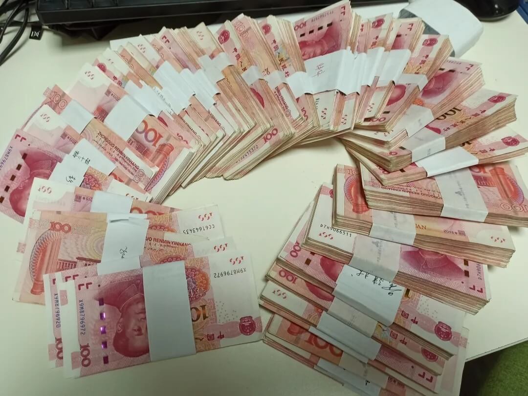 1000人民币现金图片