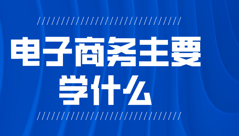 电子商务主要学什么