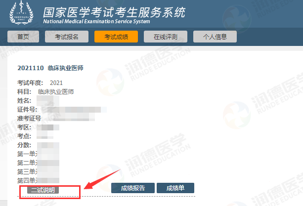 医考二试报名入口